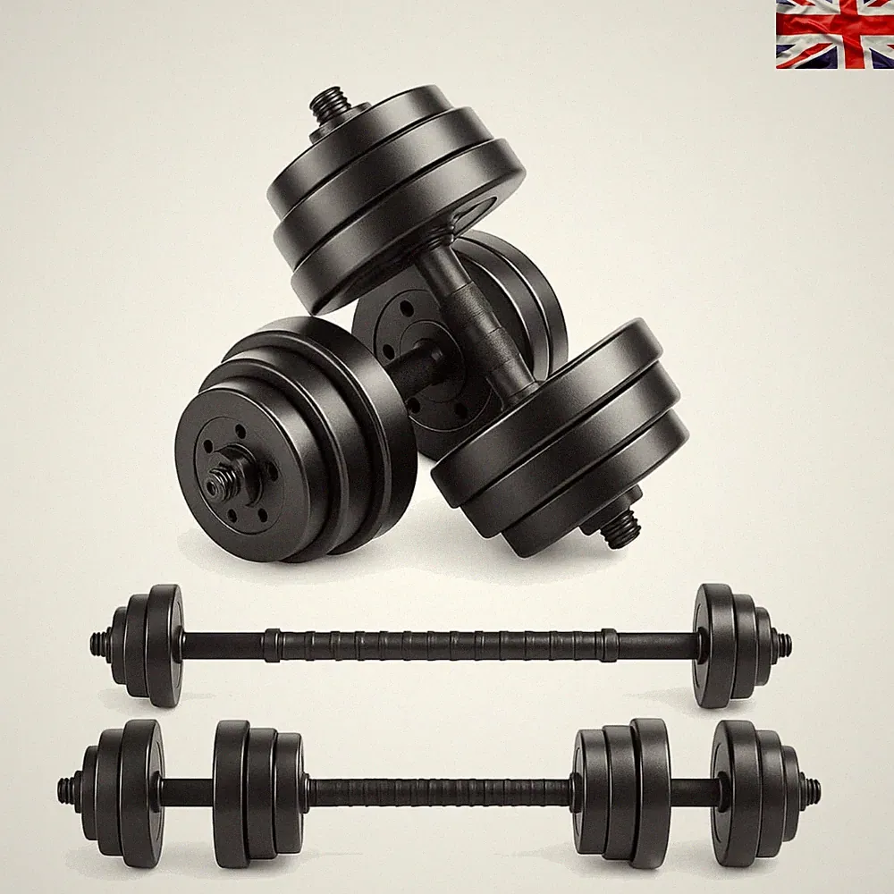 Robustes Vinyl verstellbare Hanteln Set 10kg/20kg/30kg - ideal für Bodybuilding
