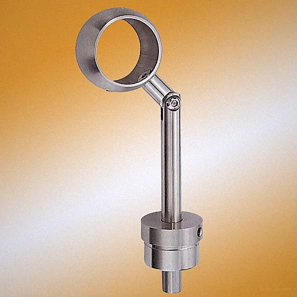 Rohrstütze Handlaufträger Ringhalter verstellbar Ø 42,4 mm Handlauf Edelstahl