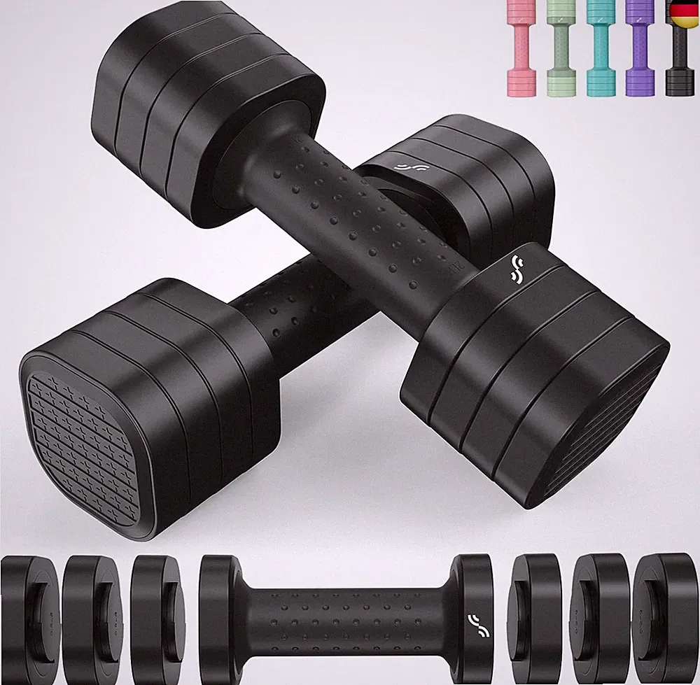 Sportneer Verstellbare Hanteln Frauen Set ? Kurzhanteln 2er Set (0,9?2,3 kg pro