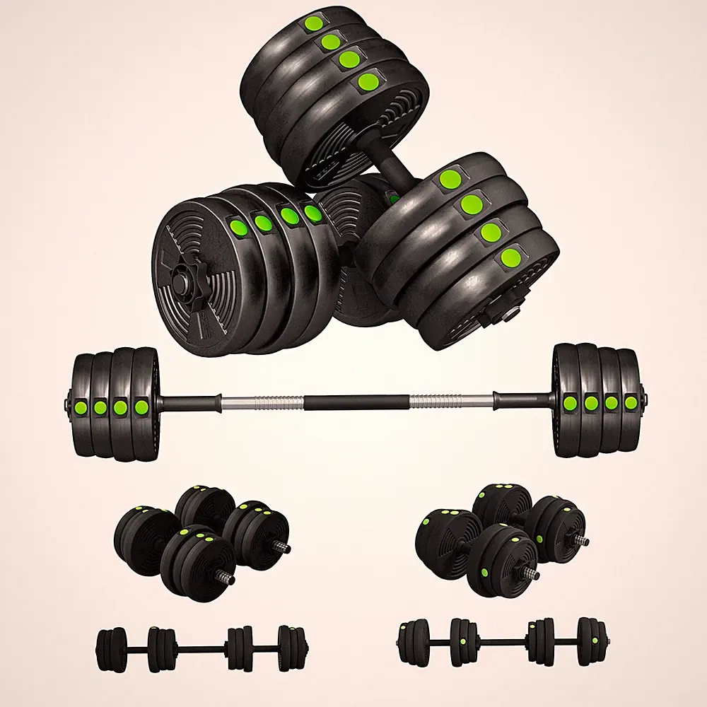 SPORTNOW 2-in-1 Hantel Set, verstellbar Dumbbell Set mit Hantelscheiben
