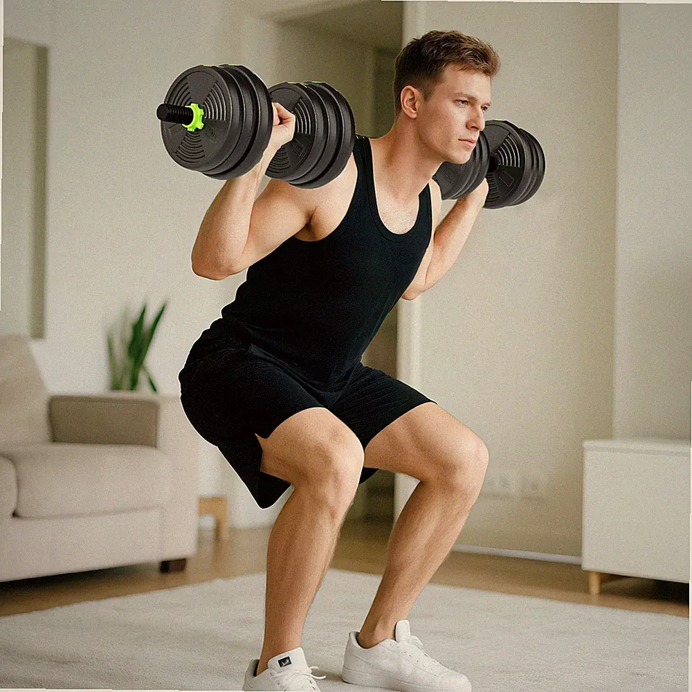 SPORTNOW Hantelset verstellbar 25 KG Kurzhantel Set Kurzhanteln Langhanteln