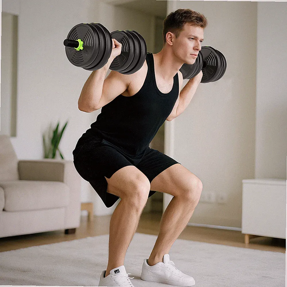 SPORTNOW Hantelset verstellbar 25 KG Kurzhantel Set Kurzhanteln Langhanteln