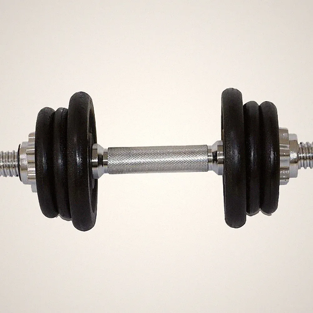 Sporttrend 24® Verstellbares Kurzhantel Set 10kg + 35cm Hantelstange & Gewichte