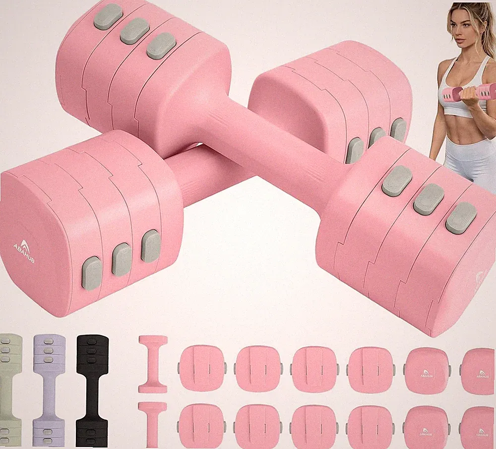 Verstellbare Eisen Hanteln 1-2,5kg 2er Set 4in1 Multifunktion Home Gym