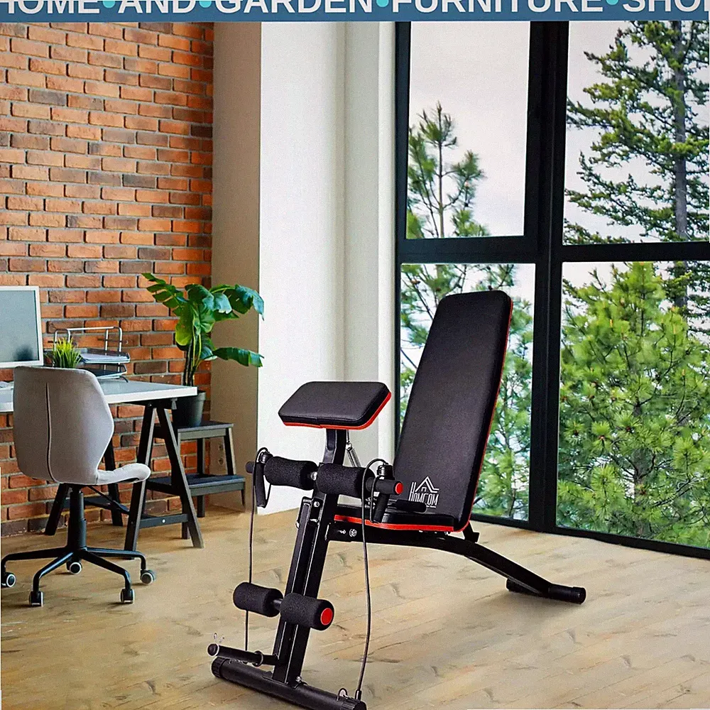 Verstellbare faltbare Hantelbank Home Gym Krafttrainingsgerät Neigung