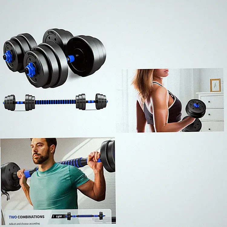 Verstellbare Hantel 2er Set 10 15KG Schwarz Kraftraining