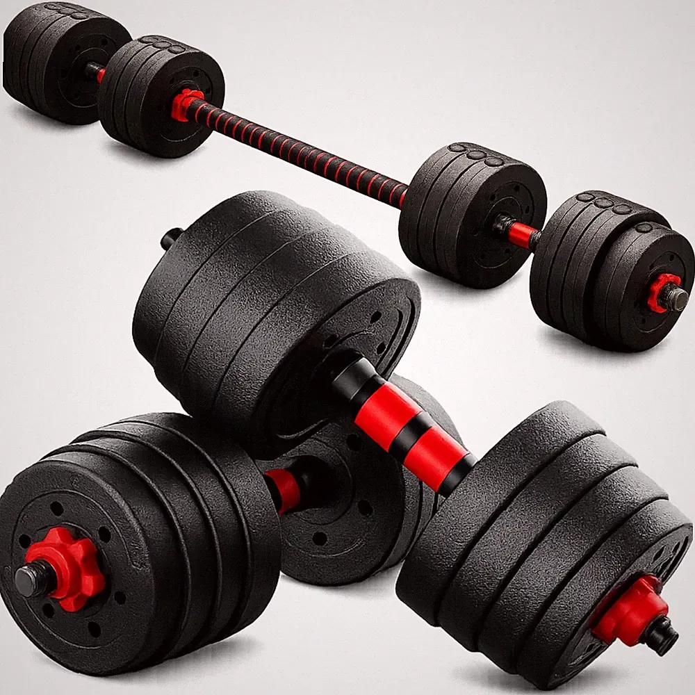 Verstellbare Hantel Langhantel Gewichte Set 10-40kg Home Gym Handgewichte Paar Kit