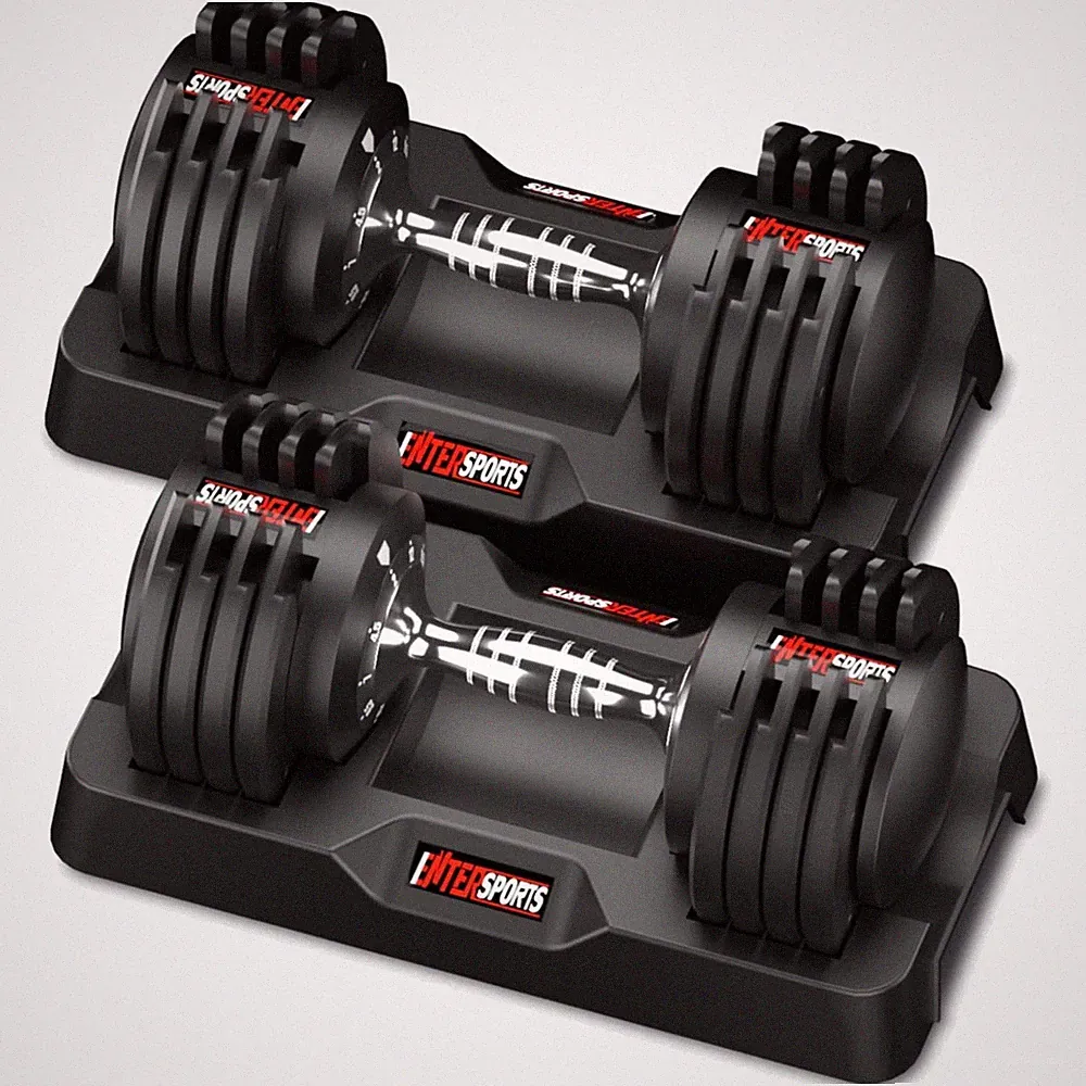 Verstellbare Hanteln 12kg, 18kg, 27kg, Ganzkörpertraining, Platzsparend, ruts...