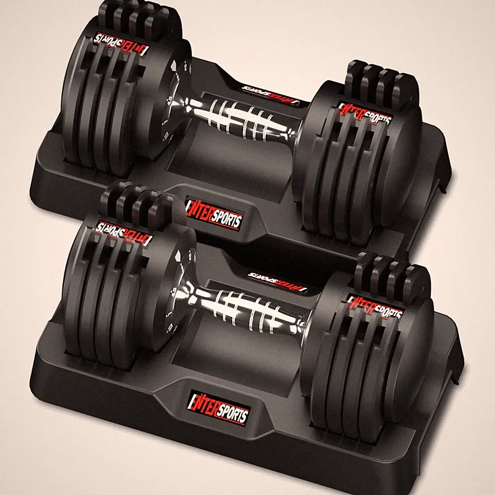 Verstellbare Hanteln 12kg 18kg 27kg Krafttraining Fitness Zubehör für Zuhause