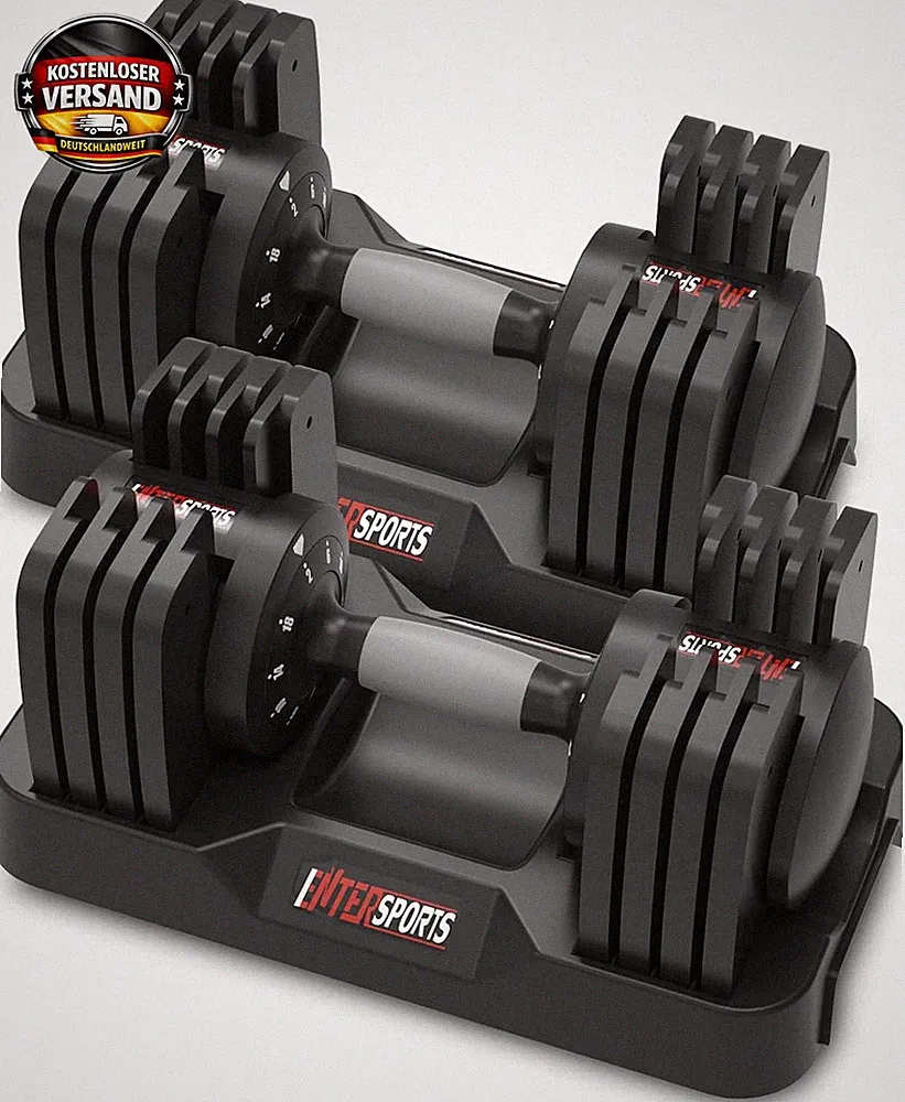 Verstellbare Hanteln 18Kg Set für Krafttraining Zuhause & Studio