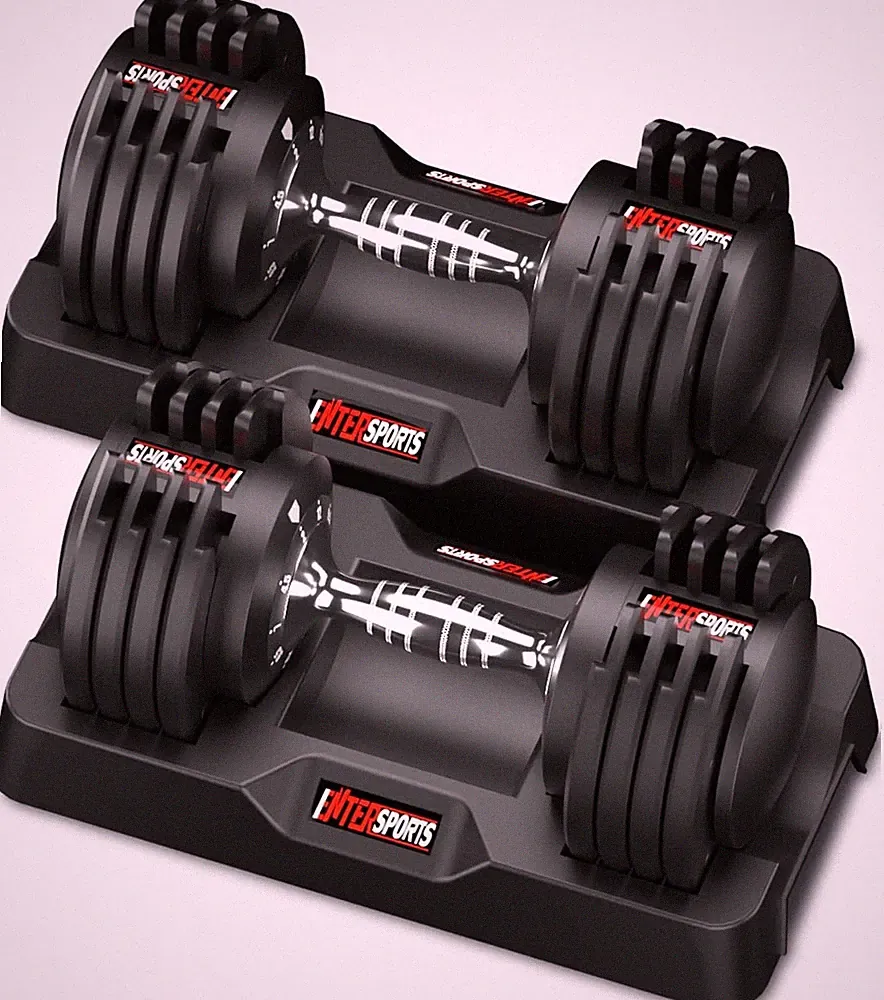 Verstellbare Hanteln 2-12kg, Legierter Stahl, Eisen Griff, Ganzer Körpertraining
