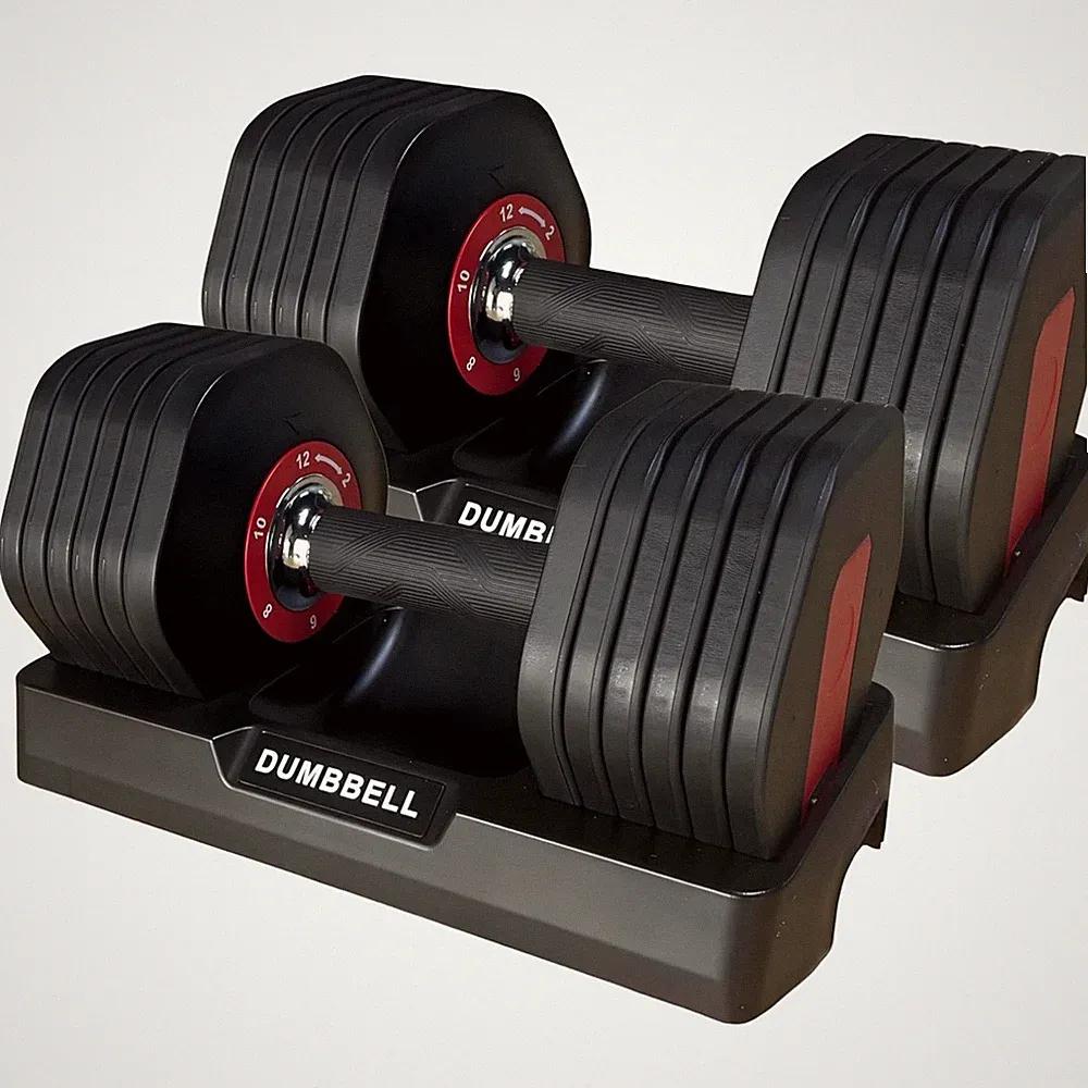 Verstellbare Hanteln 2x12kg 15 in 1 Hantelset Kraftraining Heimtraining