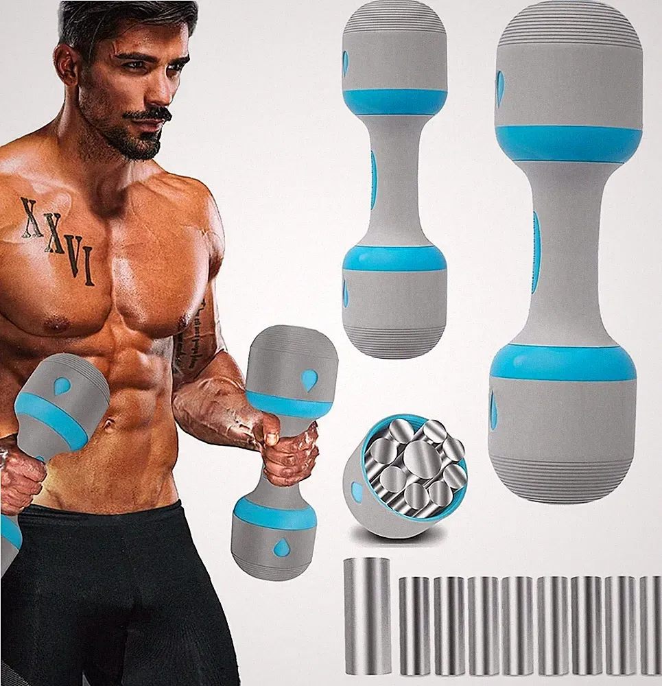 Verstellbare Hanteln 2x5kg Neopren Griffigkeit Fitnessstudio Pilates