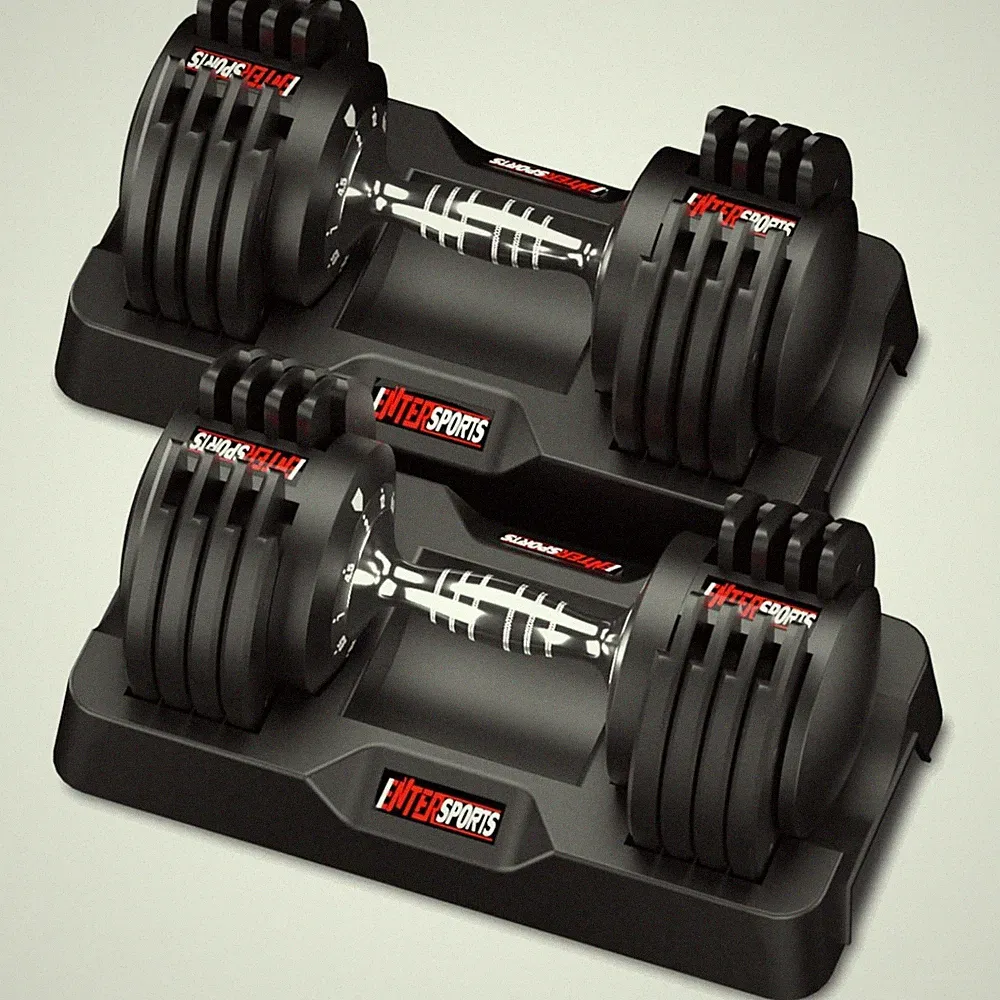 verstellbare Hanteln, Gewichtsscheiben, Fitness, Krafttraining, Hantelset, Eisen