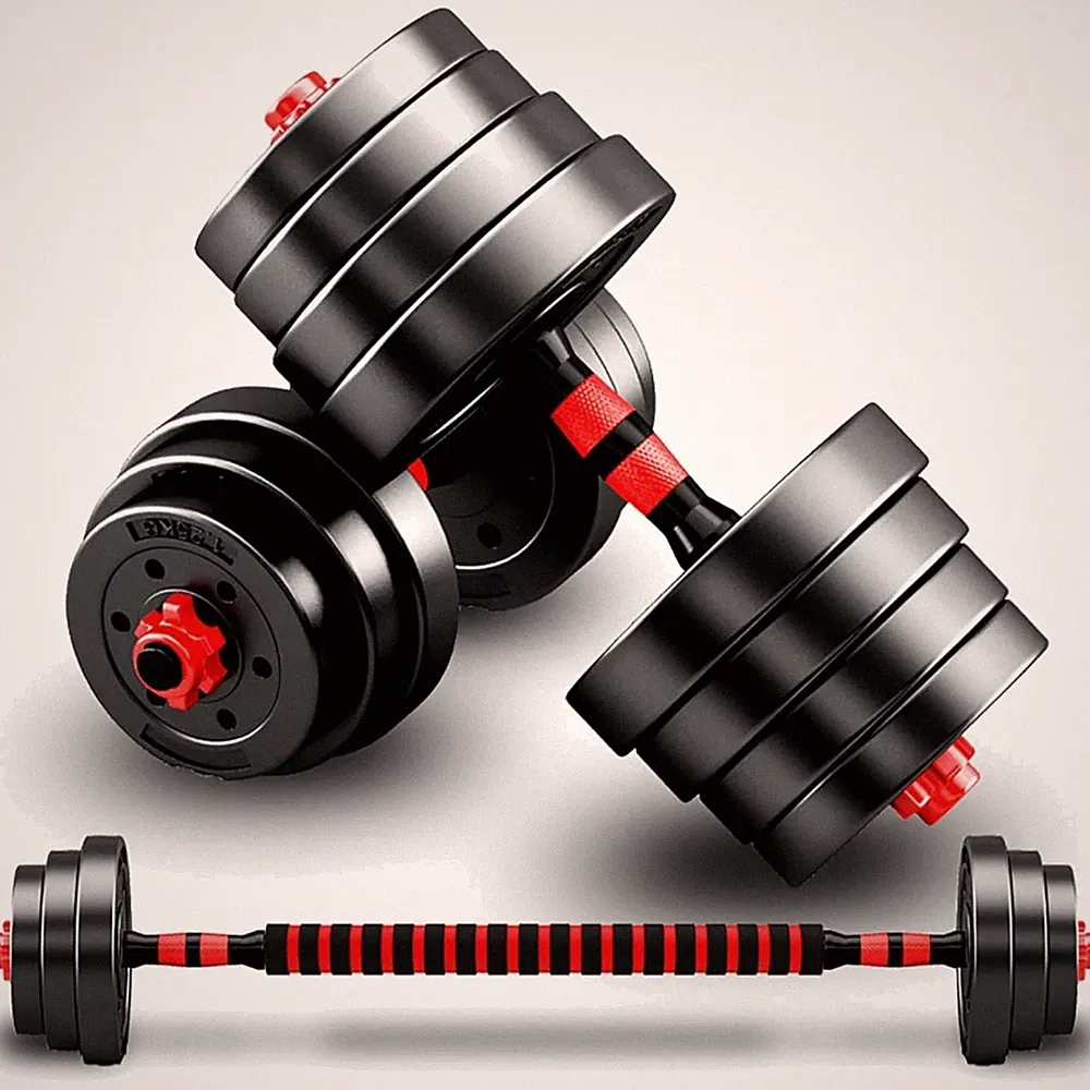 Verstellbare Hanteln Kurzhantel Set Fitness Gewicht 10kg 15kg Krafttraining
