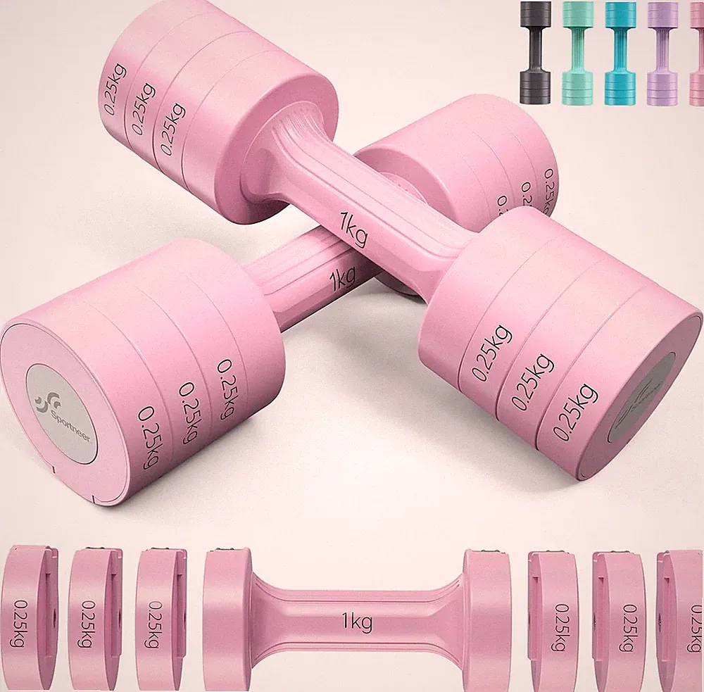 Verstellbare Hanteln Set 1-2,5 kg 4-in-1 für Home Gym Fitness