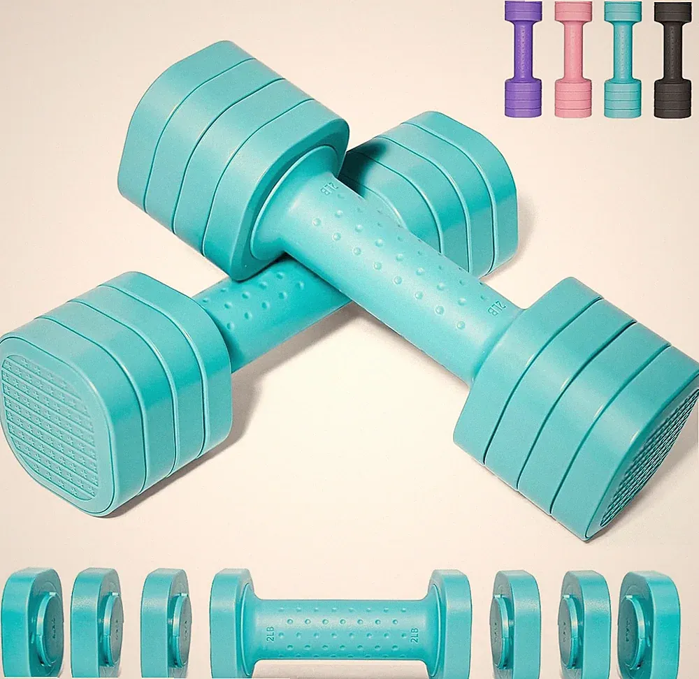 Verstellbare Hanteln Set 2er-Set 0,9-2,27kg für Frauen Fitness Training