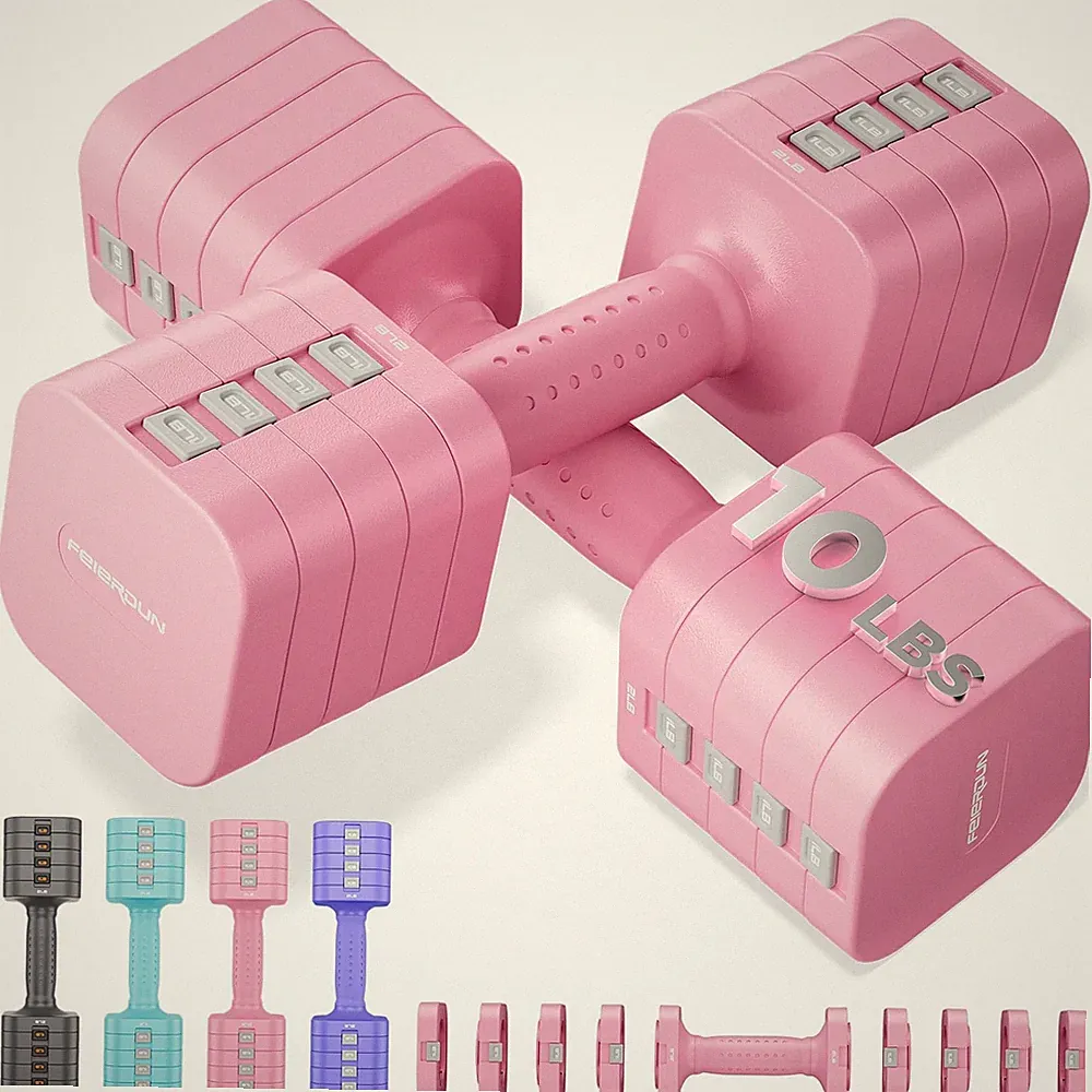 Verstellbare Hanteln Set Fitness Gewichte Muskelaufbau Krafttraining 2 x 4,5kg