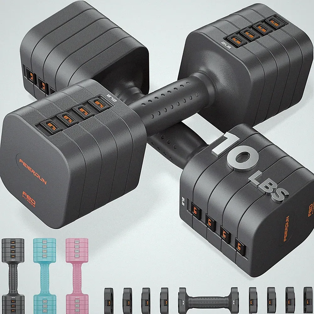 Verstellbare Hanteln Set Fitness Training Gewichte 2 x 4,5kg 2 x 2,7kg Home Gym