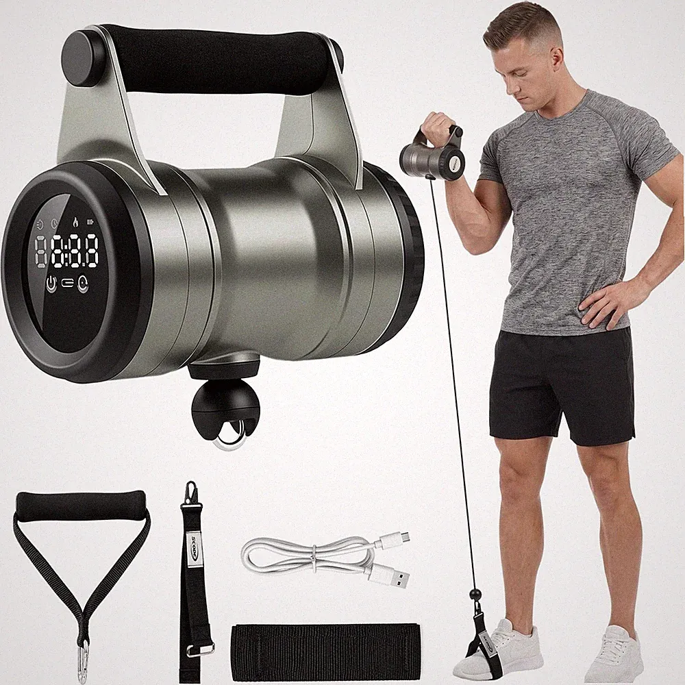 Verstellbare Hanteln / Widerstandstrainer 6–25 kg, Smart Display, kompakt