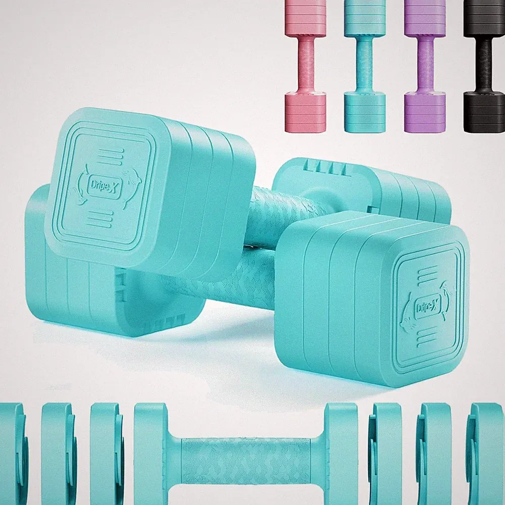 verstellbare Hantelset 6 Platten Kurzhanteln Fitness Krafttraining