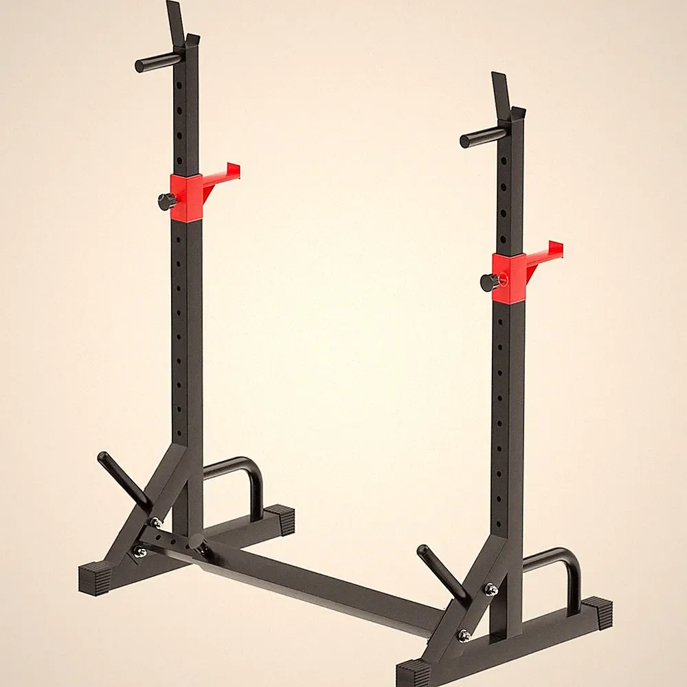 Verstellbare Kniebeugenständer 250kg Langhantelablage Bankdrückstange Squat Rack