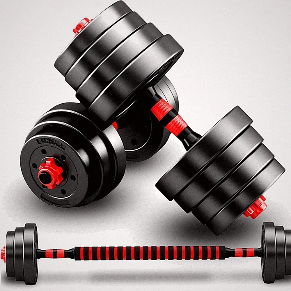 Verstellbare Kurzhanteln Hanteln Set Krafttraining – 10/15 kg – 2er Schwarz