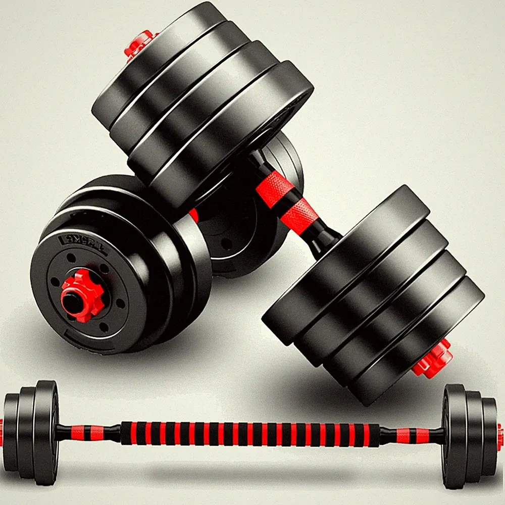 verstellbare Kurzhanteln Hanteln Set Krafttraining 10/15kg Hantelstange