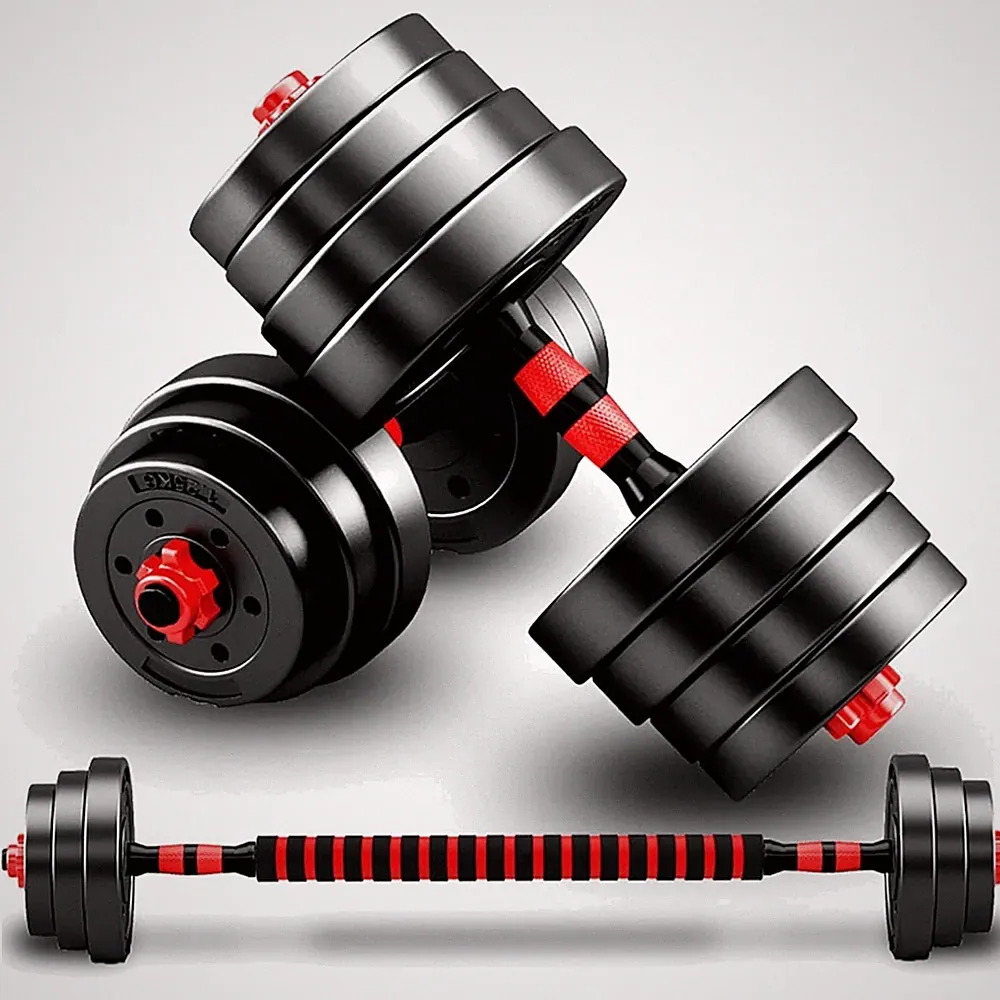 Verstellbare Kurzhanteln Set 2er 10 15kg Fitness Krafttraining Hanteln Schwarz