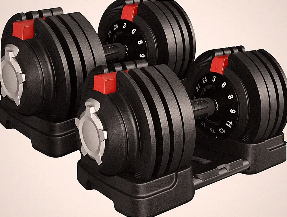 Verstellbares Hantelset 18 kg Paar für Home Gym Krafttrainingsgeräte