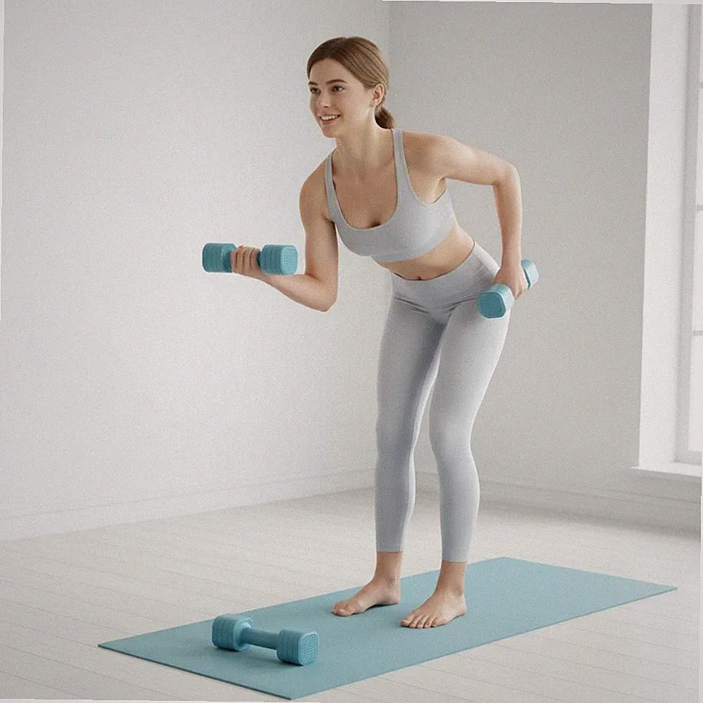 Verstellbares Hantelset platzsparend kleine Hantel ergonomisch für Zuhause